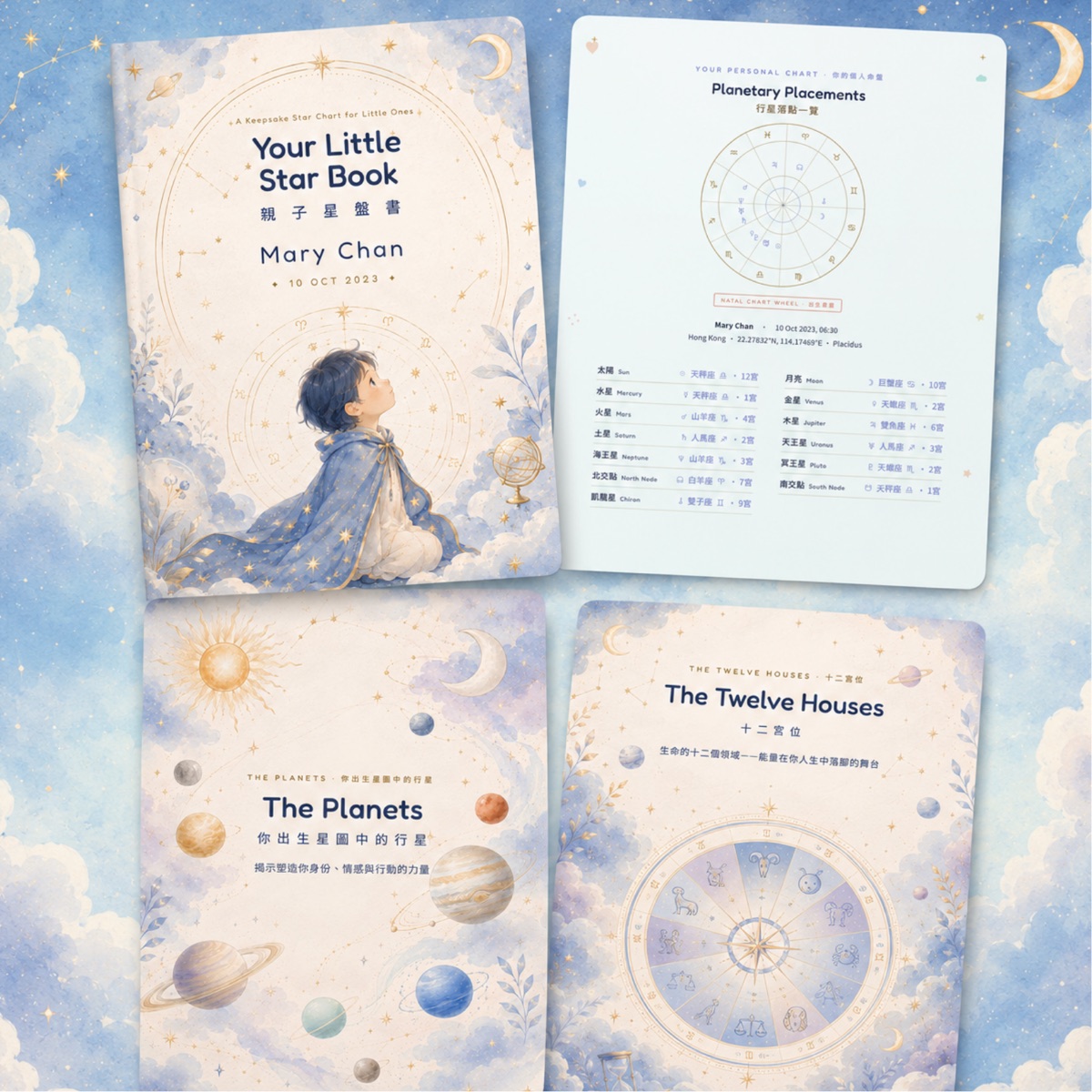 月亮星座與情緒模式內頁預覽