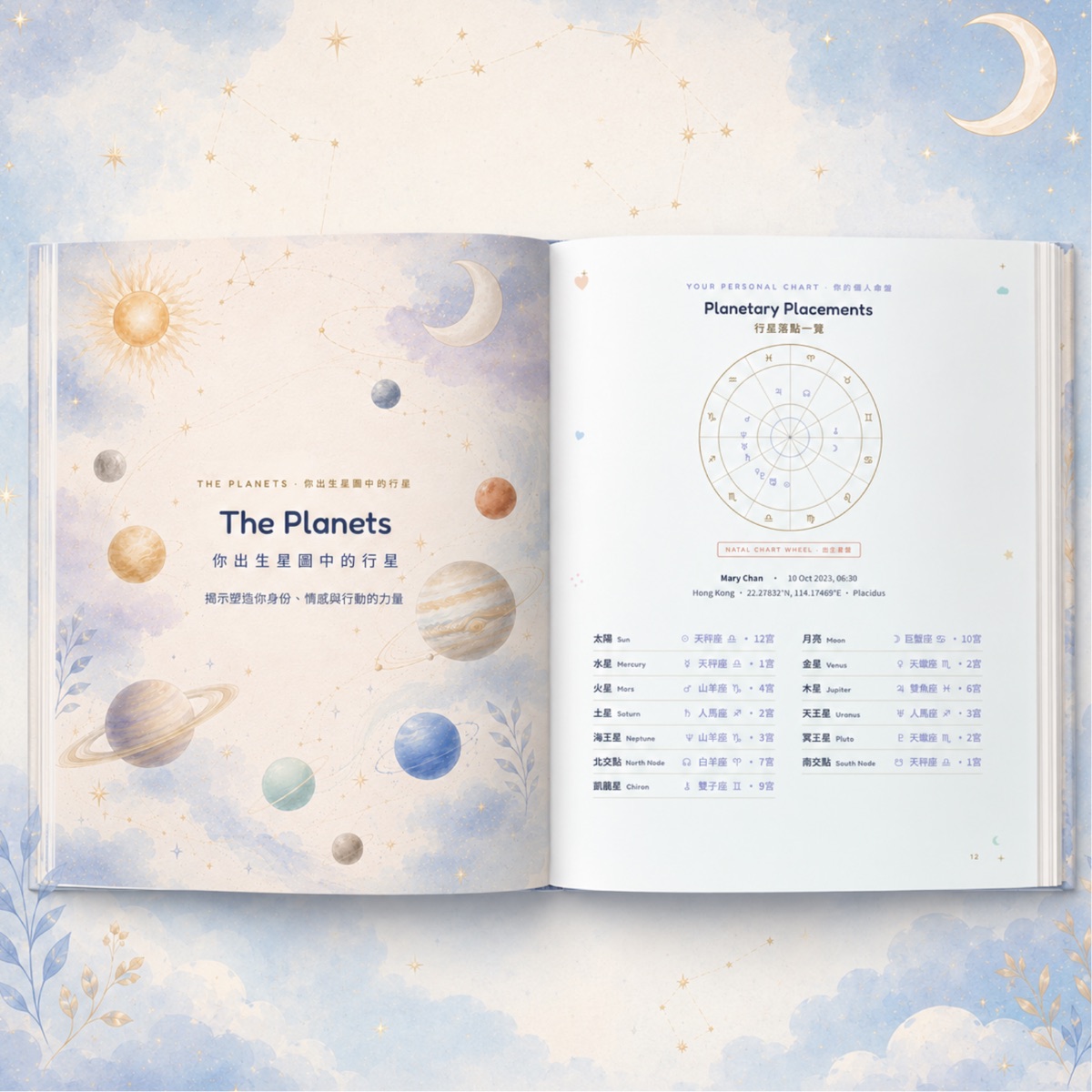 兒童星盤書內頁 — 親子陪伴方向